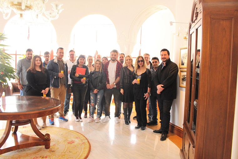 Επίσκεψη ταχύρυθμου τμήματος Τέχνης Σερβιρίσματος Anko Ρόδου στο Grande Albergo delle Rose